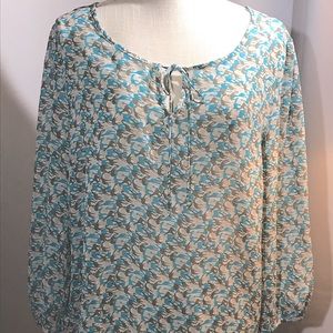 Banana Republic Graphic Giraffe Lightweight Blouse